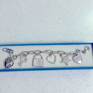 Ladies Silver Charm Bracelet